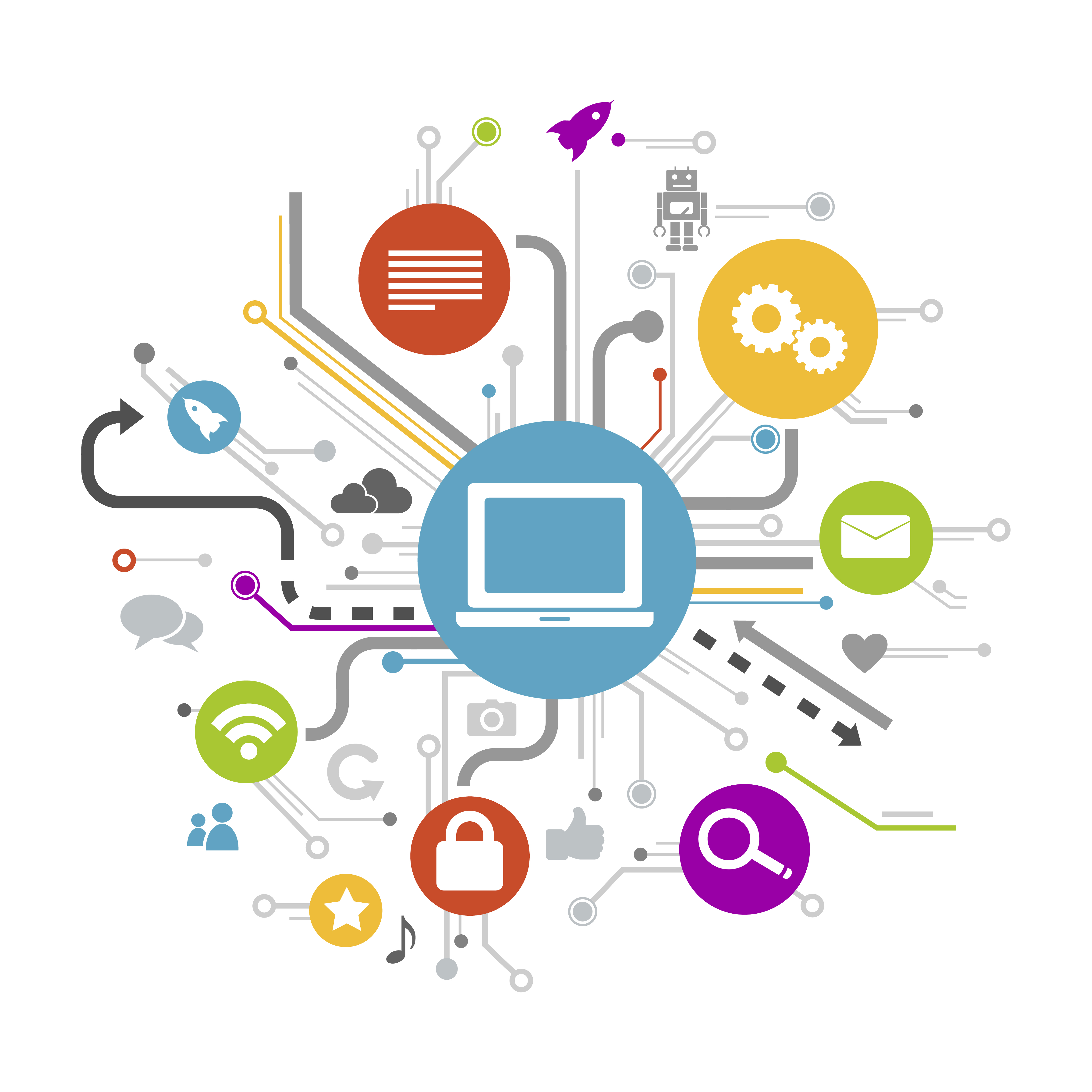 Illustration social media concept